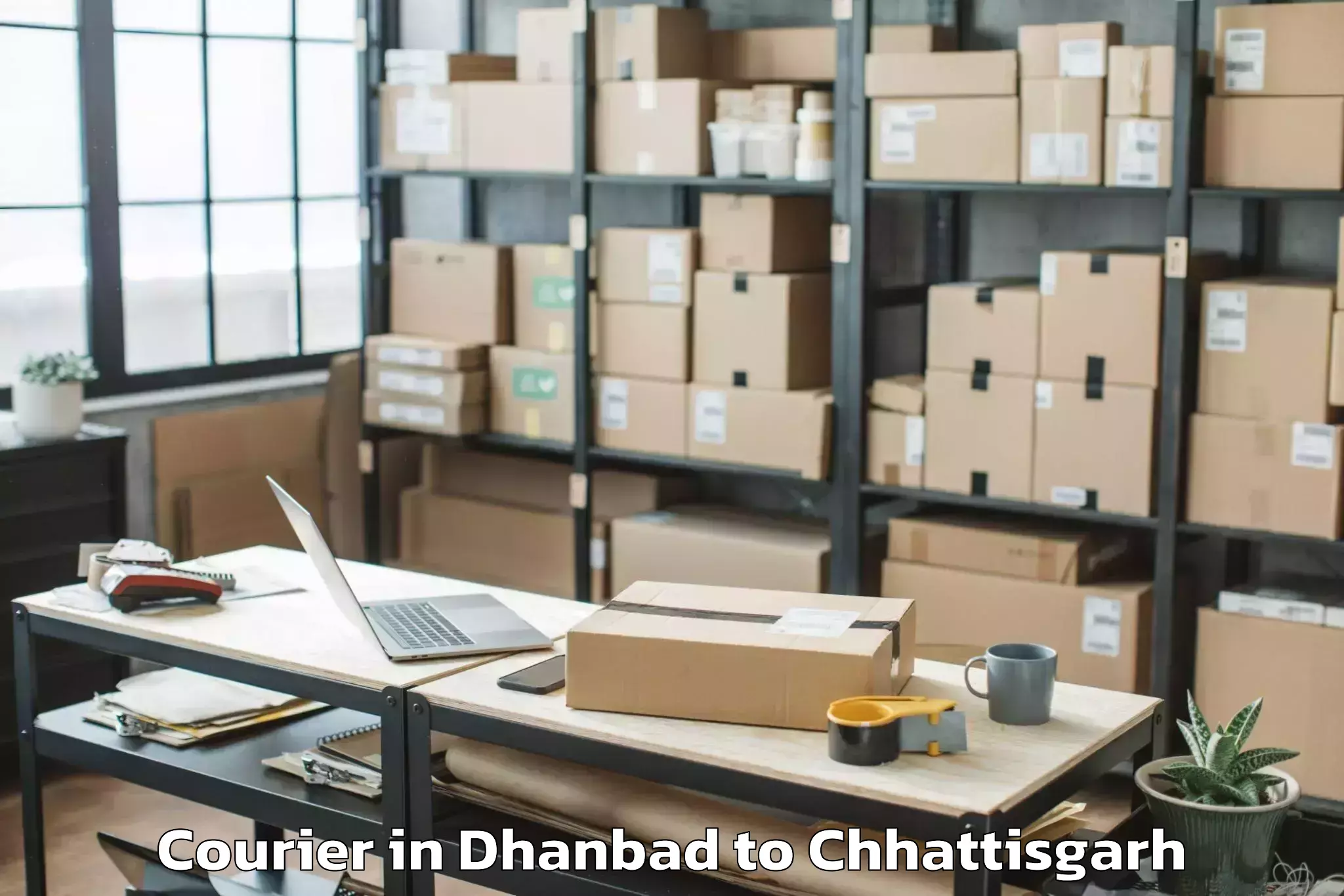 Expert Dhanbad to Akaltara Courier